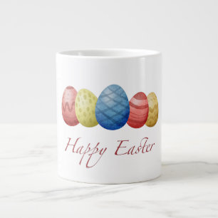 Happy Easter eggs Giant Coffee Mug