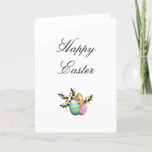 Happy Easter Eggs Holiday Card