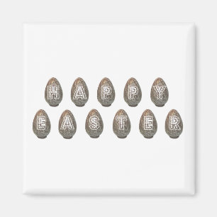 Happy Easter eggs Magnet