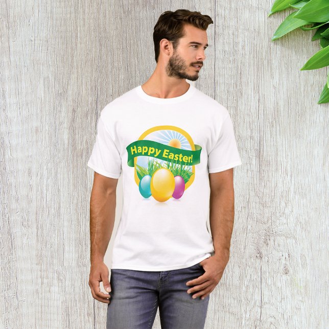 Happy Easter Eggs Mens T-Shirt (Creator Uploaded)