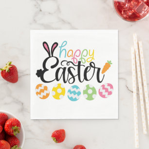 Happy Easter Eggs Napkins
