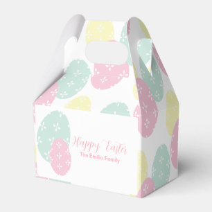 Happy Easter Eggs Pastel Birthday Favor Box