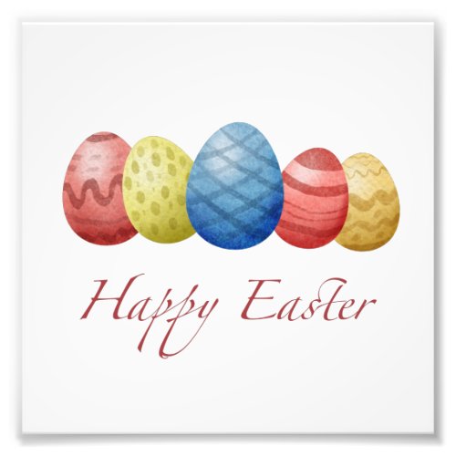 Happy Easter eggs Photo Print