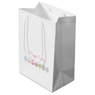 Happy Easter Eggs Sweet Spring Pastels Medium Gift Bag