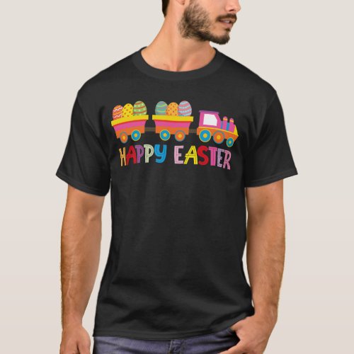 Happy Easter Eggs Train Gift T_Shirt