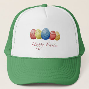 Happy Easter Eggs Trucker Hat – Cute Spring Pastel