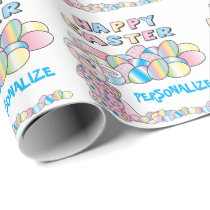 Happy Easter Eggs Wrapping Paper