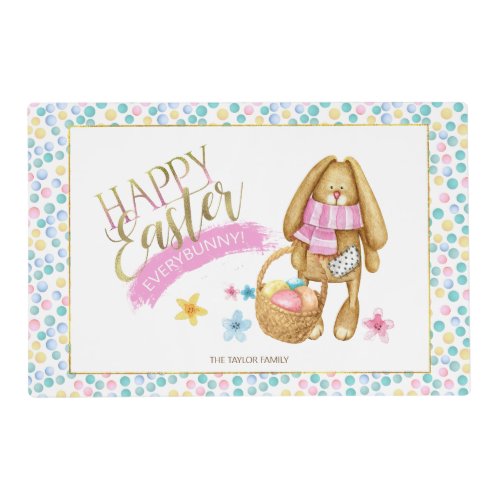 Happy Easter Everybunny ID640 Placemat