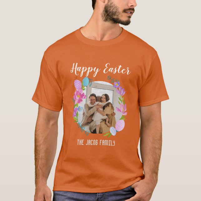  Happy Easter family,easter bunny family one photo T-Shirt (Front)