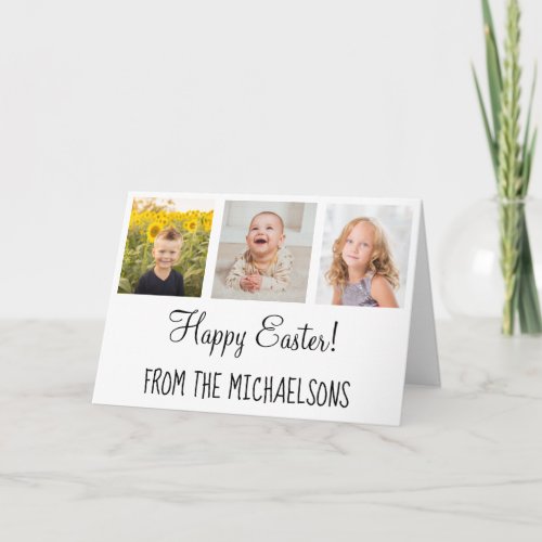 Happy Easter Family Photo Card