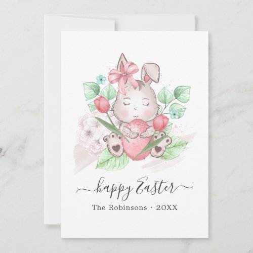 Happy Easter Family Photo Collage Greeting Holiday Card