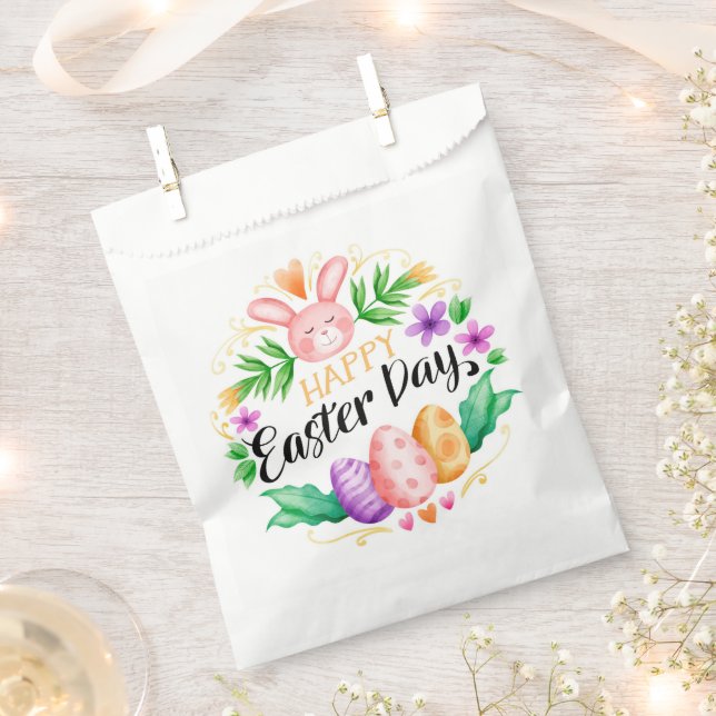 Happy Easter  Favor Bag (Clipped)