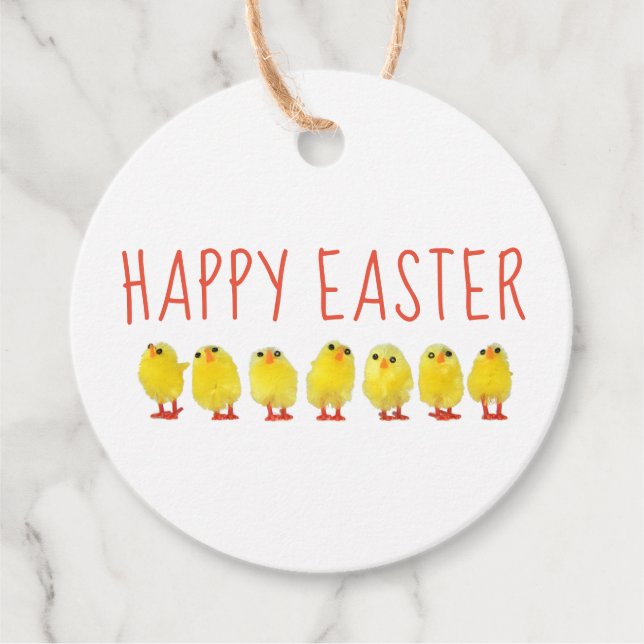 Happy Easter Favor Tags (Front)