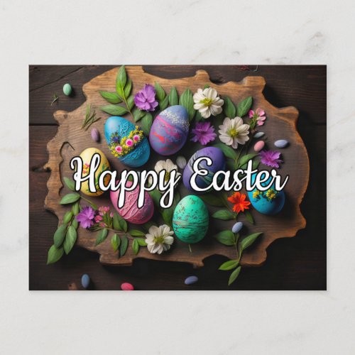  Happy Easter Festive Decoration Egg Collage Postcard