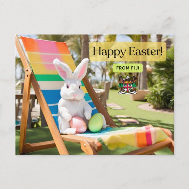 Happy Easter Fiji Postcard (Front)