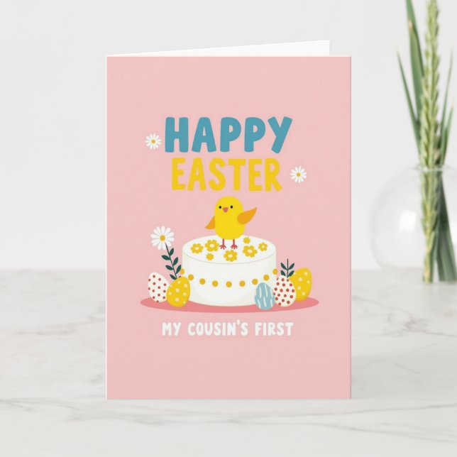 Happy Easter First Cousin Card (Front)