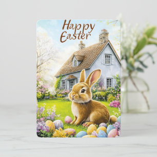 Happy Easter Floral Garden Card