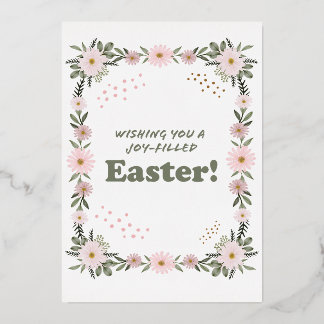 Happy Easter Foil Invitation
