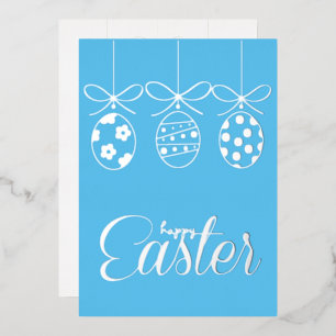 Happy Easter Foil Luxury Decoration Stylish Invitation