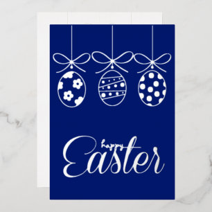 Happy Easter Foil Luxury Decoration Stylish Invitation