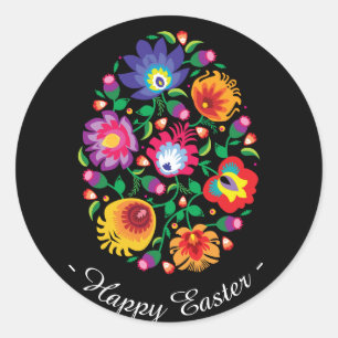 😍 Happy Easter (folklore)  customizable  Classic Round Sticker