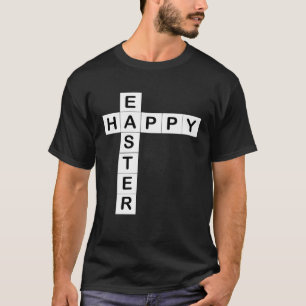 Happy Easter for of Crosswords Puzzles Him Her T-Shirt