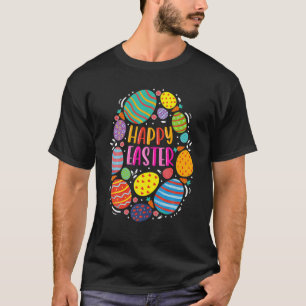 Happy Easter For Teen Girls Boys Easter Colorful E T-Shirt