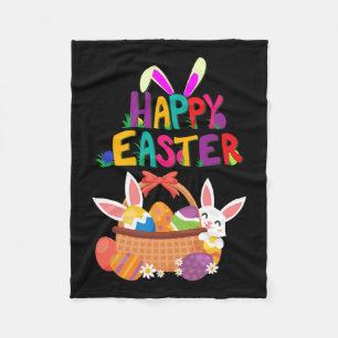 Happy Easter For Women And Men - Easter Fleece Blanket