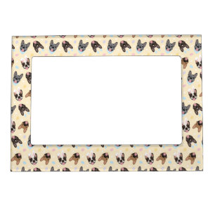 Happy Easter French Bulldogs Magnetic Frame
