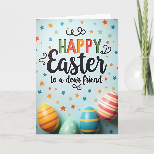Happy Easter Friend Art Card (Front)