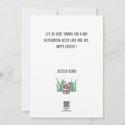  Happy Easter friendeaster bunny mom  baby photo Holiday Card