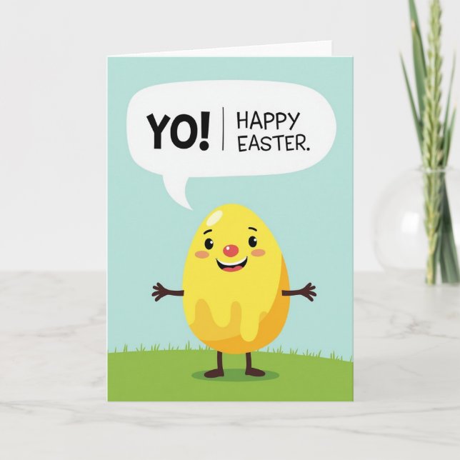 Happy Easter Friend Egg Card (Front)