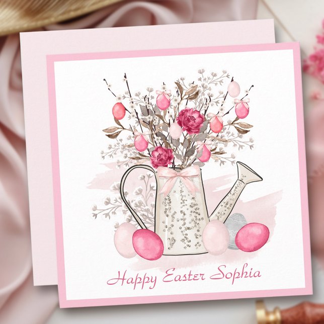 Happy Easter Friend Pink Card (Happy Easter Friend Pink Card)
