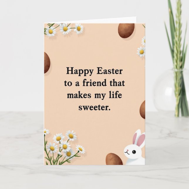 Happy Easter Friend Sweet Card (Front)