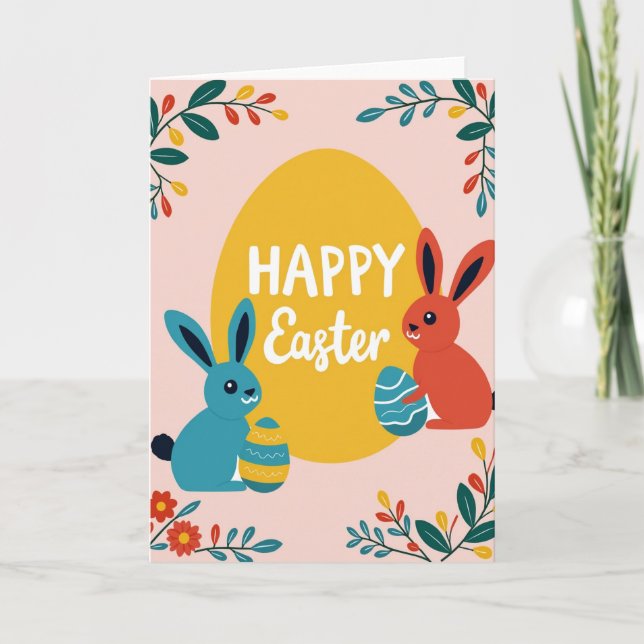 Happy Easter Friends Art Card (Front)