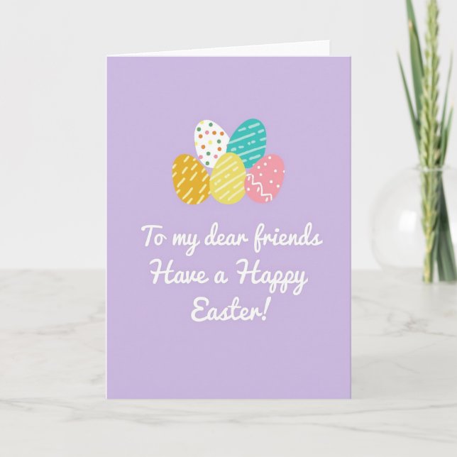 Happy Easter Friends Greeting Card (Front)
