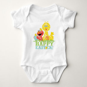 Happy Easter from Elmo & Big Bird Baby Bodysuit