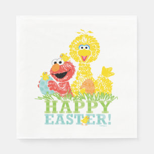 Happy Easter from Elmo & Big Bird Napkins