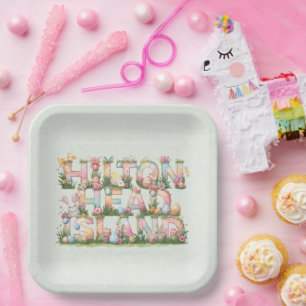 Happy Easter from Hilton Head Island Paper Plates