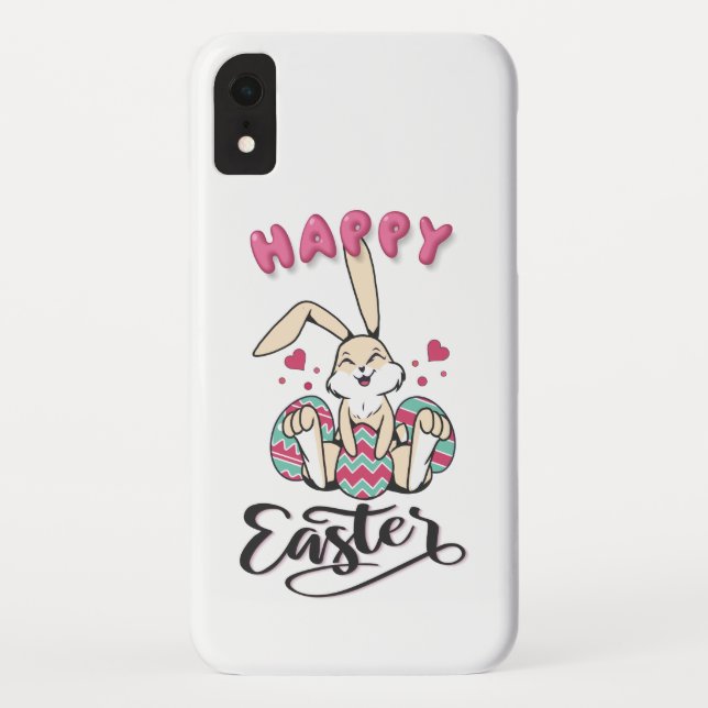Happy Easter from lovely Easter Bunny Case-Mate iPhone Case (Back)