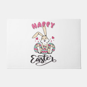 Happy Easter from lovely Easter Bunny Doormat