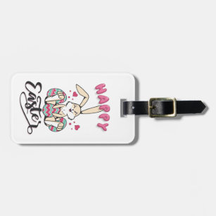Happy Easter from lovely Easter Bunny Luggage Tag