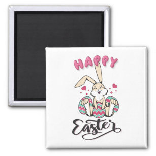 Happy Easter from lovely Easter Bunny Magnet