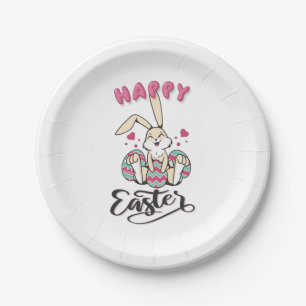 Happy Easter from lovely Easter Bunny Paper Plates