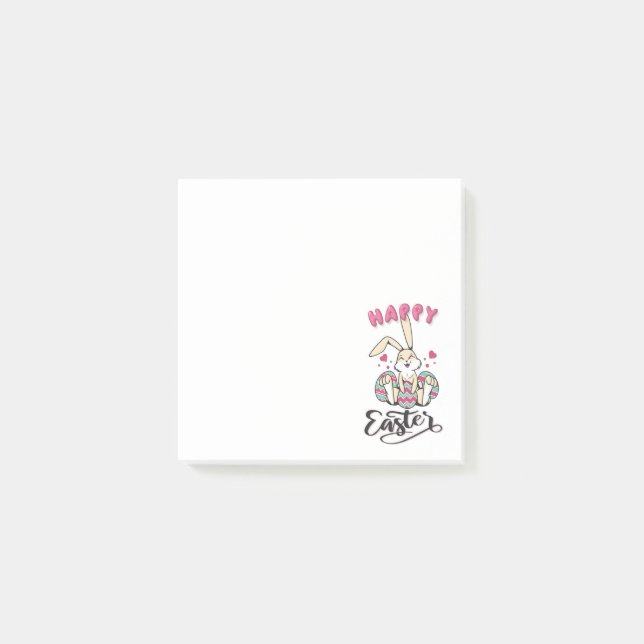 Happy Easter from lovely Easter Bunny Post-it Notes (Front)