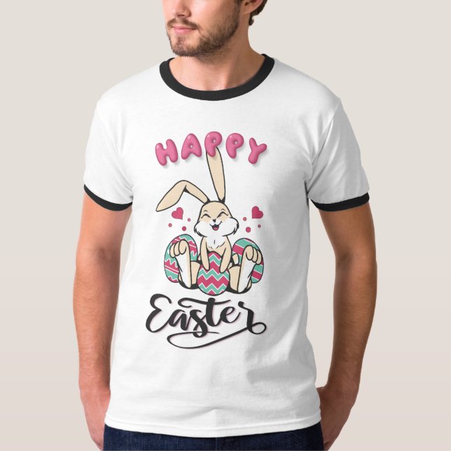 Happy Easter from lovely Easter Bunny T-Shirt (Front)