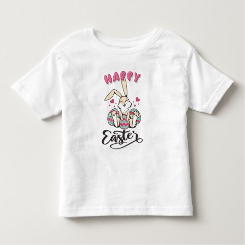 Happy Easter from lovely Easter Bunny Toddler T_shirt