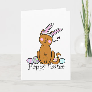 Happy Easter from the cat Holiday Card
