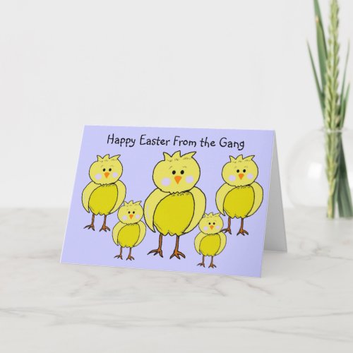 Happy Easter From the Gang Holiday Card