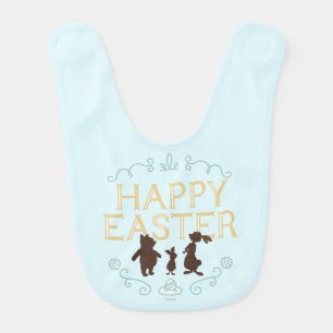 Happy Easter from Winnie The Pooh and Friends Baby Bib